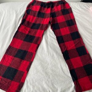 Old Navy Red and Black Plaid Lounge Pants